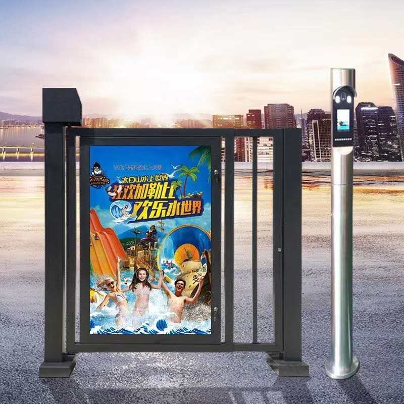 小區(qū)廣告門，人臉廣告門